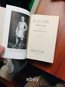 R. E. LEE Set Douglas Southall Freeman Gen. Rob't E. Lee biography 1st ED SIGNED