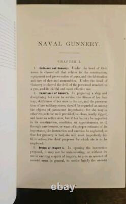 Rare 1862 Civil War Treatise on Ordnance and Naval Gunnery Edward Simpson Book