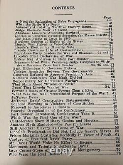 Rare 1927 TWO PRESIDENTS Lincoln JEFF DAVIS Civil War Confederate Views UCV