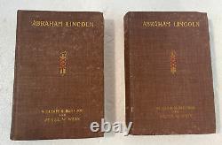 Rare Abraham Lincoln True Story of a Great Life Herndon Weik 2 Vol Set 1895