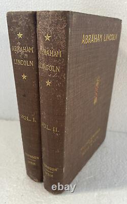 Rare Abraham Lincoln True Story of a Great Life Herndon Weik 2 Vol Set 1895