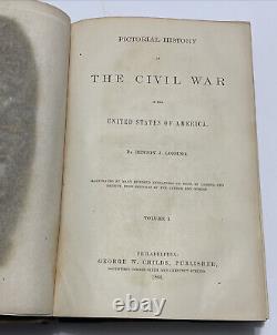Rare Benson J. Lossing's''Pictorial History of the Civil War in The United