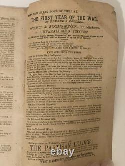 Rare Historical 1865 Southern Literary Messenger Civil War Confederate Era