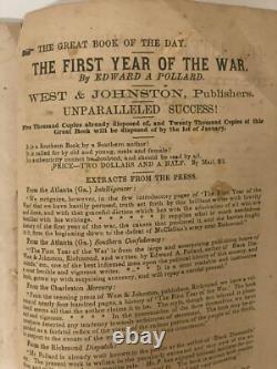 Rare Historical 1865 Southern Literary Messenger Civil War Confederate Era
