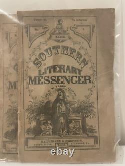 Rare Historical 1865 Southern Literary Messenger Civil War Confederate Era