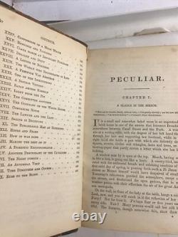 Rare Leather 1865 Peculiar-A Tale of the Great Transition Book Epes Sargent
