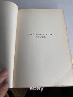 Reminiscences Of The Civil War by Gordon, General John B. 1904 edition NY
