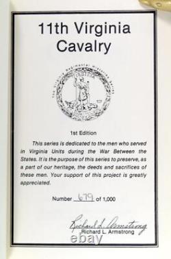 Richard Armstrong 11th Virginia Cavalry Civil War Regimental History Series HC