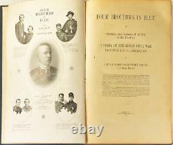 Robert G Carter. Four Brothers in Blue. Rare 1st. Significant book on Civil War