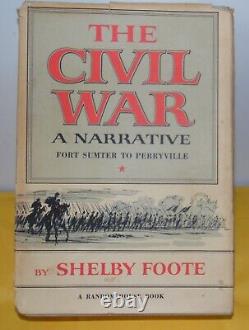 SHELBY FOOTE The Civil War 3 Vol. Set RANDOM HOUSE 1958-63-74