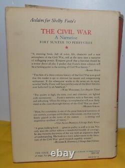 SHELBY FOOTE The Civil War 3 Vol. Set RANDOM HOUSE 1958-63-74