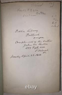 SIGNED, 1881, 1st, AMERICAN CIVIL WAR, JOHN BATTEN, REMINISCENCES IN THE US NAVY