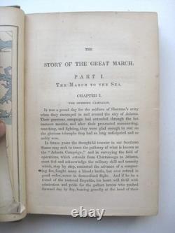 STORY OF THE GREAT MARCH George Ward Nichols 1865 1st Ed. Civil War SHERMAN 10