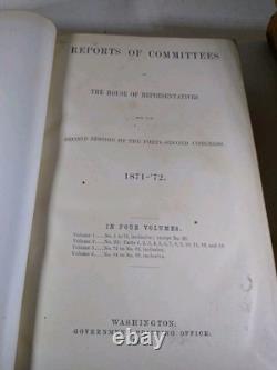 S. Carolina Post Civil War - 1872 3 Vol. Affairs of Late Insurrectionary States