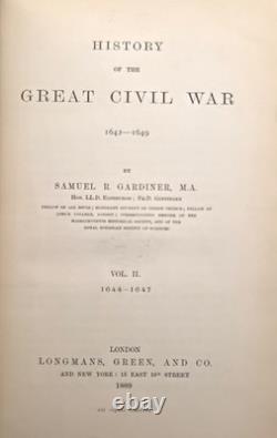 Samuel R Gardiner History of the Great Civil War 1642-1649 3 Vols 1st Ed