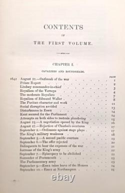 Samuel R Gardiner History of the Great Civil War 1642-1649 3 Vols 1st Ed