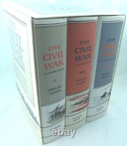 Shelby Foote The Civil War A Narrative 3 Volume Hardback Edition with Slipcase