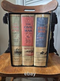 Shelby Foote The Civil War A Narrative 3 Volume Set Slipcase Random House