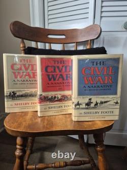 Shelby Foote The Civil War A Narrative 3 Volume Set Slipcase Random House