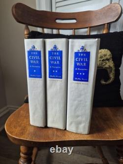 Shelby Foote The Civil War A Narrative 3 Volume Set Slipcase Random House