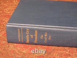 Signed Battle Cry Of Freedom Pulitzer Prize CIVIL War -dj In Brodart Cover