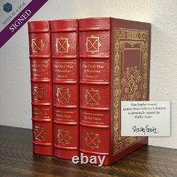 Signed Easton Press The Civil War A Narrative 3 Vols, Shelby Foote (1991)