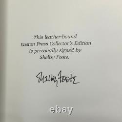 Signed Easton Press The Civil War A Narrative 3 Vols, Shelby Foote (1991)