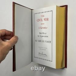 Signed Easton Press The Civil War A Narrative 3 Vols, Shelby Foote (1991)