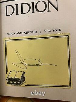 Signed Joan Didion Salvador Hardcover 1st/1st New Journalism, Civil War As New