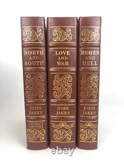 Signed North and South Trilogy Easton Press 2014 John Jakes 3 Vol Civil War