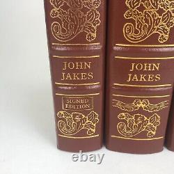 Signed North and South Trilogy Easton Press 2014 John Jakes 3 Vol Civil War