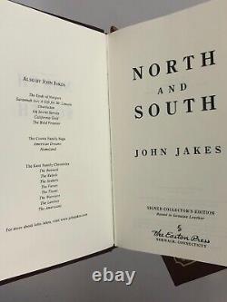 Signed North and South Trilogy Easton Press 2014 John Jakes 3 Vol Civil War