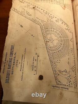 Soldiers National Cemetery At Gettysburg Revised Report & maps Harrisburg 1867