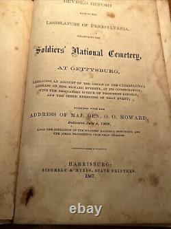 Soldiers National Cemetery At Gettysburg Revised Report & maps Harrisburg 1867