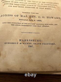 Soldiers National Cemetery At Gettysburg Revised Report & maps Harrisburg 1867