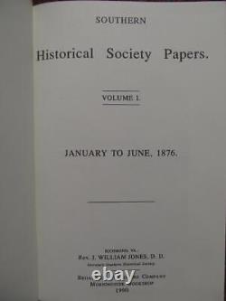 Southern Historical Society Papers CIVIL War Complete 55 Volume Set New