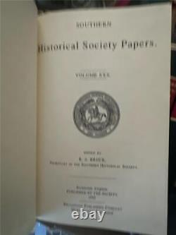 Southern Historical Society Papers Civil War Complete 55 Volume Set Hardcover