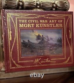 THE CIVIL WAR ART OF MORT KUNSTLER (SIGNED, Easton Press, New / Sealed)