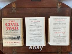 THE CIVIL WAR A Narrative Shelby Foote, 3 Vol Set Random House Early Prints