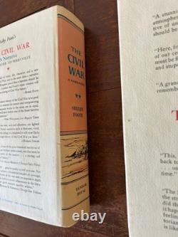 THE CIVIL WAR A Narrative Shelby Foote, 3 Vol Set Random House Early Prints