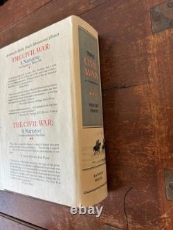 THE CIVIL WAR A Narrative Shelby Foote, 3 Vol Set Random House Early Prints