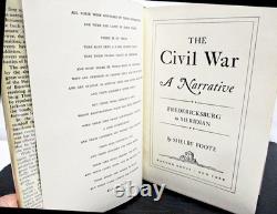 THE CIVIL WAR A Narrative by SHELBY FOOTE HCDJ COMPLETE 3 VOL. SET