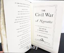 THE CIVIL WAR A Narrative by SHELBY FOOTE HCDJ COMPLETE 3 VOL. SET
