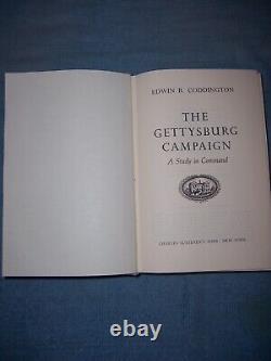THE GETTYSBURG CAMPAIGN by Edwin Coddington/1st Ed/HCDJ/Military/Civil War