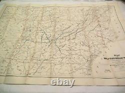 THE WAR OF THE REBELLION Civil War Union Army BOOK AND RAILROAD MAP Gen McCullum