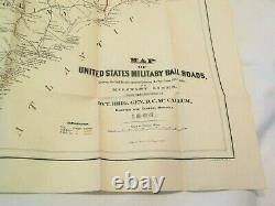 THE WAR OF THE REBELLION Civil War Union Army BOOK AND RAILROAD MAP Gen McCullum