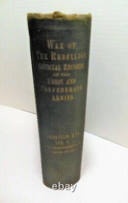 THE WAR OF THE REBELLION Civil War Union Army BOOK AND RAILROAD MAP Gen McCullum