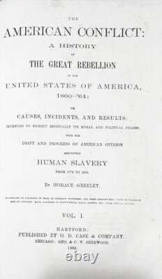 The American conflict. The great rebellion. Vol I & Vol II, Greeley, 1865/1867