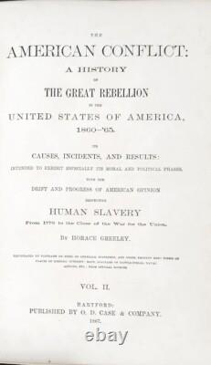The American conflict. The great rebellion. Vol I & Vol II, Greeley, 1865/1867