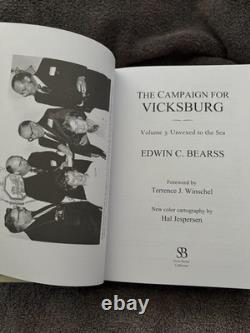 The Campaign for Vicksburg-3 Vols, Vol. 1 has Bookplate Signed by Edwin Bearss